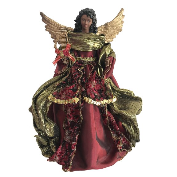 Santa's Workshop Christmas Angel - Size:  11"W x 8"D x 16"H