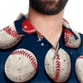thumbnail image 5 of Baseball Men's Short Sleeve Poplin Shirts with Spread Collar Tops, Casual Printed Button Down Short Summer Beach Shirts for Men and Women, 5 of 6