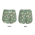 thumbnail image 3 of Pofeuu Mushrooms Gnome Print Women's Athletic Shorts Running Workout Shorts Tummy Control Quick Dry Gym Shorts with Pockets Double layer sports shorts-Medium, 3 of 7