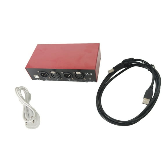 USB Dual Mixed Output Phantom Power Supply 48V for Condenser Microphones Music Recording Equipment Standard