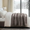thumbnail image 2 of EVERGRACE Ultra Soft Luxury Fluffy Mink Faux Fur Throw Blanket, Thick Warm Fall Winter Blankets for Bed, Couch, Cozy Plush Reversible Blanket for Chair, Sofa (Ombré Hazel Brown, 60"x80"), 2 of 8