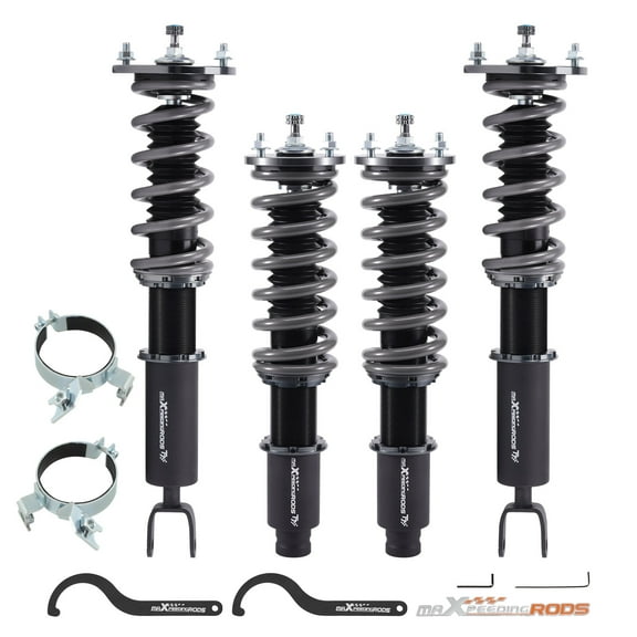 Maxpeedingrods Coilovers Shocks Spring Kit 24 Way Adjustable Damper For Honda Accord 1990-1997