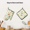 thumbnail image 6 of Gaeub Cute Frog Print Oven Mitts and Pot Holders Sets of 2,Heat Resistant Pad,Cooking Gloves, for Baking BBQ Home Decor, 6 of 7