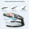 thumbnail image 5 of Baby Swing for Infants, Caveen Electric Bluetooth Baby Rocker, 5 Swing Speeds, 3 Seat Positions, Adapter & Battery Operated, Black, 5 of 8