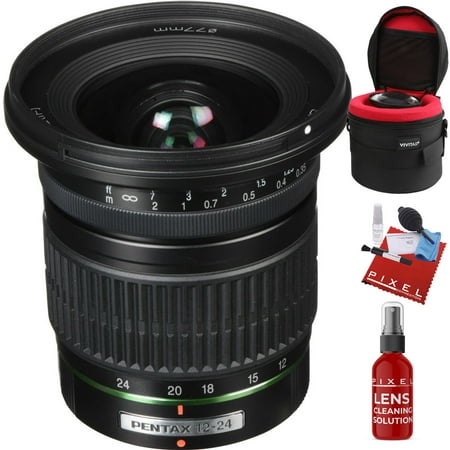 Pentax Zoom Super Wide Angle SMCP-DA 12-24mm f/4 ED AL (IF) Autofocus Lens with Heavy Duty Lens (Best Wide Angle Lens For Pentax)