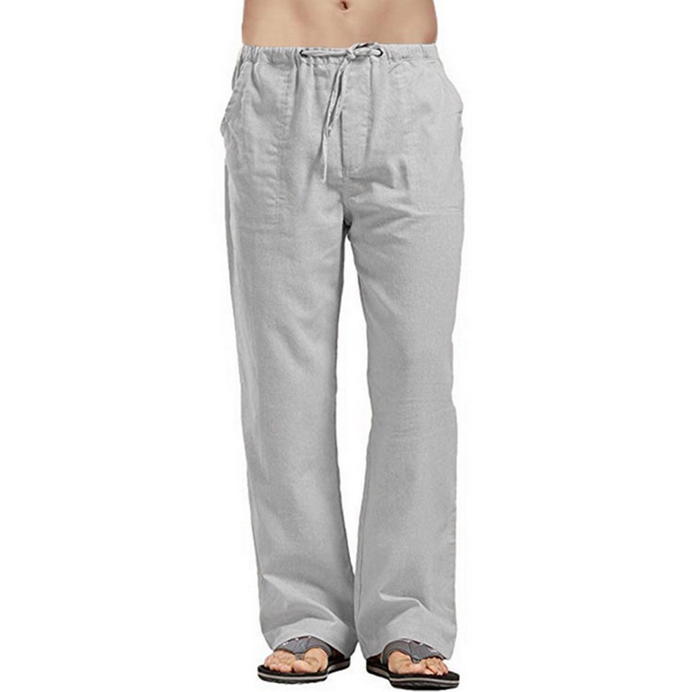 men's relaxed fit linen pants