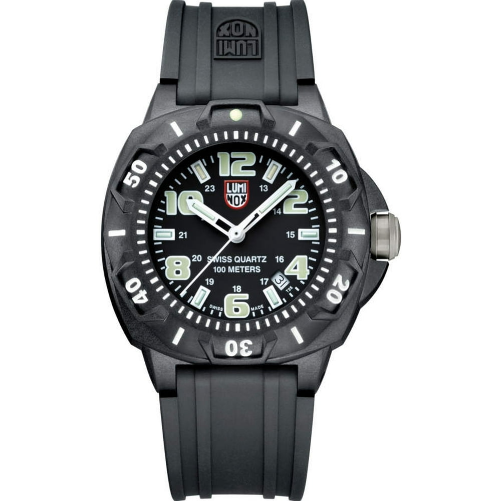 Luminox - Luminox Men's Black Sentry 0200 Diver's Style Watch 0201.SL ...