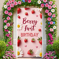 thumbnail image 6 of Floral Decorations Berry First Birthday Strawberry Theme Banner Daisy Design for First Birthday Party Kids Celebration, 6 of 8