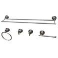 thumbnail image 5 of Kingston Brass  Concord 5-Piece Bathroom Hardware Set Matte Black Matte, 5 of 5