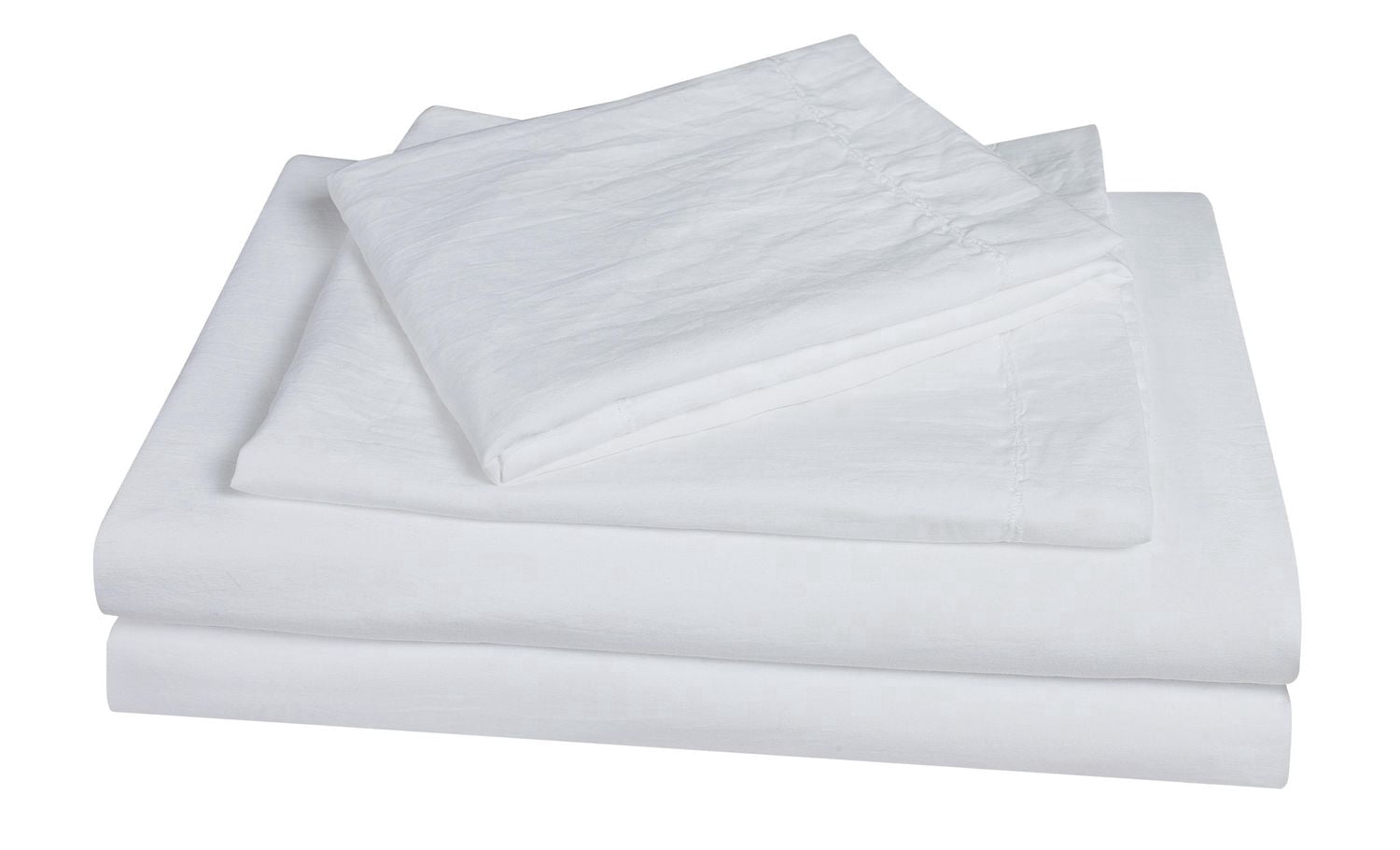 Natural Crinkle Fabric Ultra Soft Solid Duvet Cover Set - Zipper Closure