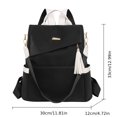 thumbnail image 2 of Women Backpack Purse Lightweight Anti Theft Backpacks with Detachable Shoulder Strap Fashion for Daily Work Travel, 2 of 2