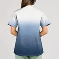 thumbnail image 5 of Hearthz S-5XL Tie-Dye Gradient Womens Scrub Tops Printed Plus Size Scrub Shirts for Women V Neck Short Sleeve Nurses Working Uniforms with Pocket, 5 of 5