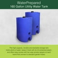 thumbnail image 2 of WaterPrepared 160 Gal Stackable Design Utility Water Tank with Cap (2 Pack), 2 of 8