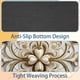 thumbnail image 4 of Alfombrilla de ratón con diseño de flores jaspeadas y base de goma antideslizante, cuadrada, protector para portátil, almohadillas de escritura, alfombrilla de ratón para juegos de, 4 of 7