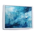 thumbnail image 2 of Designart "Teal White Ocean Charm Pastoral II" Modern Floater Framed Canvas Art Print, 2 of 7