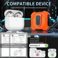 thumbnail image 2 of Case for AirPods 4th Generation 2024 Compatible with AirPods 4 Generation, with Locking Feature, Military Grade Drop Protection, Works with MagSafe, 2 of 7