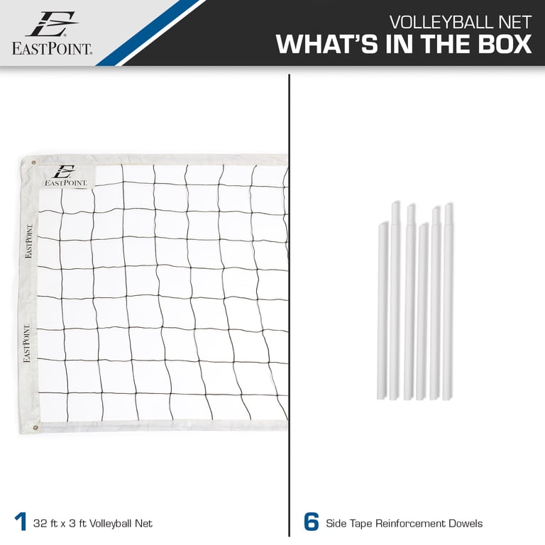 EastPoint Sports Volleyball Net, 32 ft x 3 ft photo 2