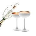 thumbnail image 2 of Stölzle Lausitz Olympia Champagne Coupe Glasses, 7.75 Oz (Set of 2) - Elegant Drinkware Set - Lead-Free Crystal Glasses - Ideal for Celebrating Special Moments, Dishwasher Safe (White/Bronze), 2 of 7