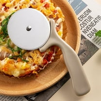 Stainless Steel Pizza Cutter Wheel Pizza Knife with ABS Handle Circular Pizza Tool Food-Grade Blade & Protective Cover Home Baking & Kitchen