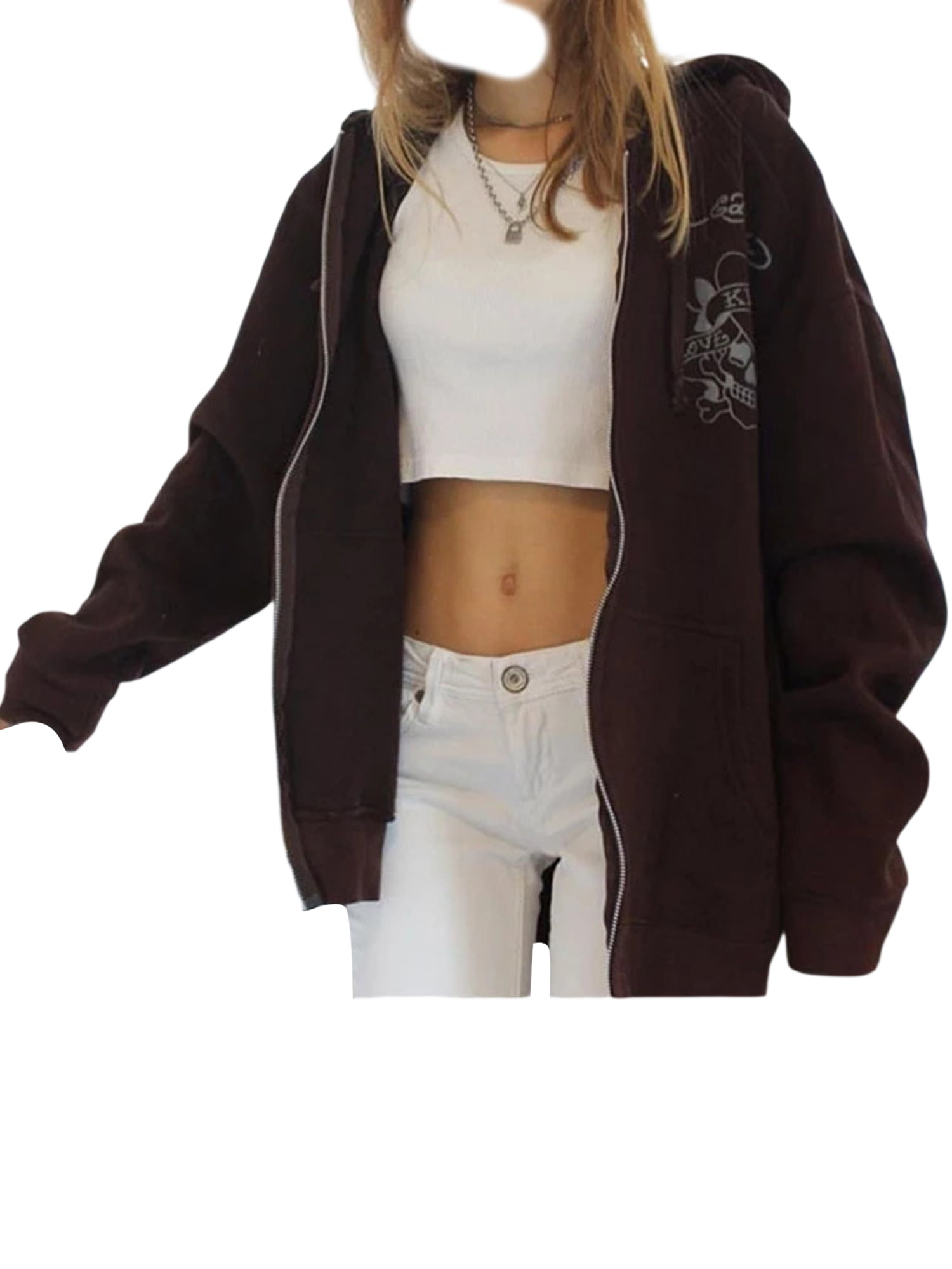 Trendy Print Jackets for Women Full Zip Up Leopard Crop Long Sleeve Y2K Jackets Fall Slim Party Club Open Front Coat