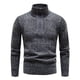thumbnail image 5 of pstuiky camisa de manga larga para hombre, Suéter informal de manga larga con cuello alto y cremallera gruesa y sólida para hombre Tops de talla grande para hombre xxxl, 5 of 5