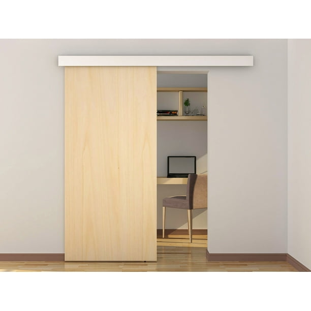 79 Aluminum Barn Wood Sliding Door Hardware Pocket Track W Rail Cover Set Com 79 Aluminum Barn Wood Sliding Door, Track Cover Sliding Door