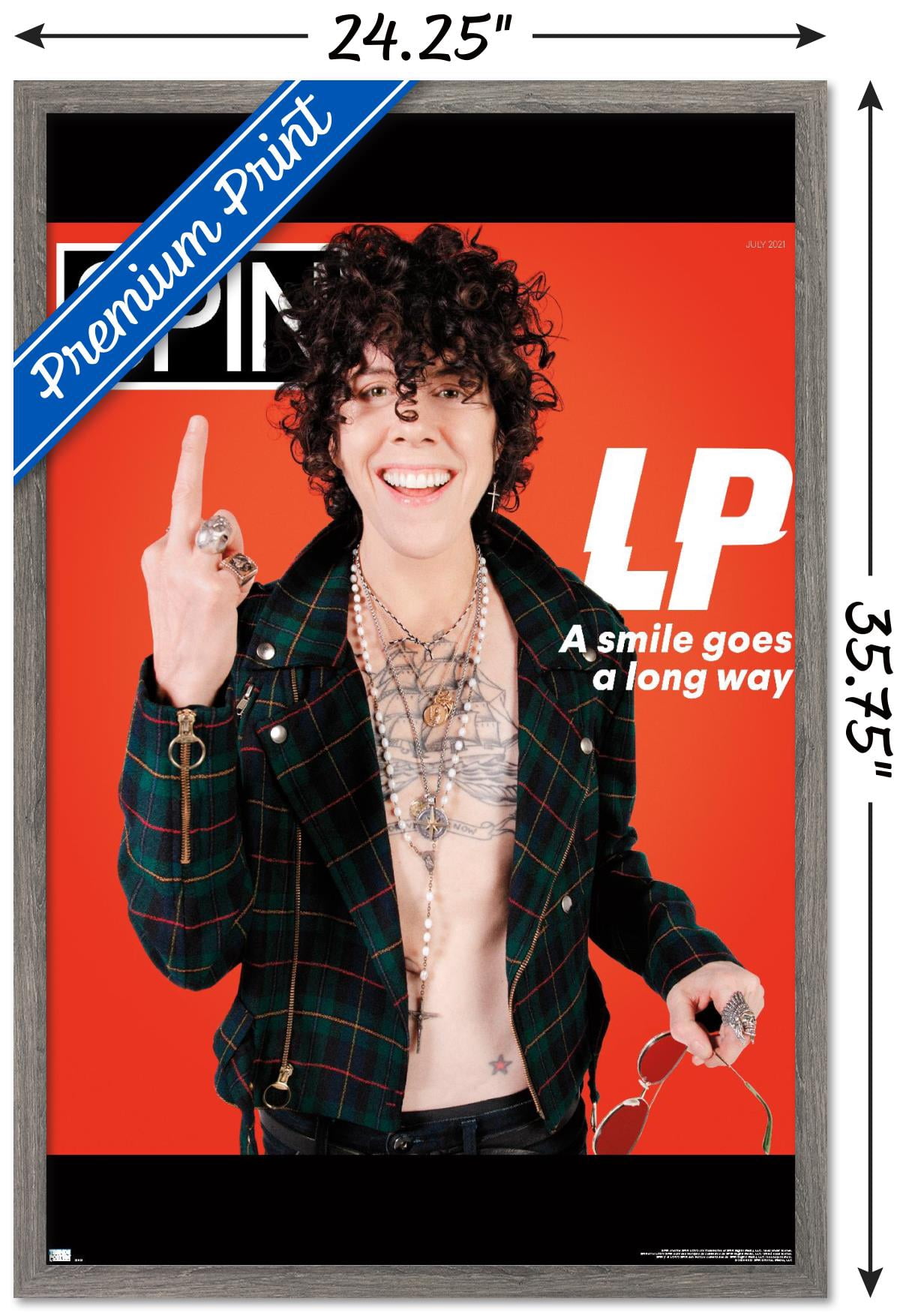 SPIN Magazine - LP 21 Wall Poster, 22.375" x 34" Framed