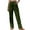 Army Green, variant on QUYUON Wide Leg Pants for Women Fashion Fall Winter Pocket Button Mid Waist Tight Pants Women Pants Full Pant Leg Length Trousers Pant Style N-5863 Dark Gray XL