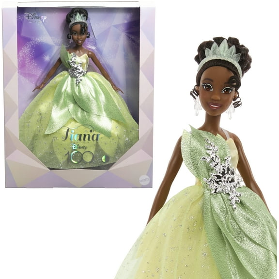 Disney Toys, Disney100 Collector Tiana Doll, Gifts for Kids and Collectors