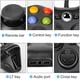 thumbnail image 4 of Xbox 360 Controller, USB PC Game Controller with Enhanced Joystick, Compatible with Microsoft Xbox 360 Slim/PC Windows 10/8/7 (Black), 4 of 5
