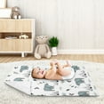 thumbnail image 5 of Sweet Jojo Designs Bear Mountain Blue and Black Baby Security Blanket, 5 of 5