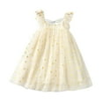 thumbnail image 1 of Robe Fille Tout-Petit Fête Été Sans Manches Imprimé Floral Robe Décontractée Robe Fille Taille 3-4T, 1 of 7