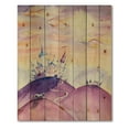 thumbnail image 3 of Designart 'Fairy Tale Kingdom Palace On Purple Mountain Top' Children's Art Print on Natural Pine Wood, 3 of 5