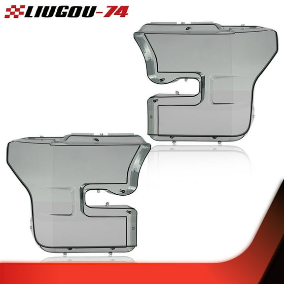 Fits 15 - 17 for Ford F150 F-150 headlight headlight lens smoked cover LH RH side -