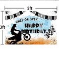thumbnail image 6 of Dirt Bike Dirty Motocross Birthday Party Supplies Banner Backdrop Background Taspestry Poster Wall Decor, 6 of 6