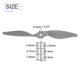 thumbnail image 2 of Uxcell 12x6 Inch RC Propellers 2-Vane Blades Props Gray with Adapter Rings RC Airplane Aircraft Prop Replacement 3Pcs, 2 of 7