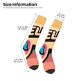 thumbnail image 2 of Fotbe Hello Summer Calcetas Divertidas Estampadas para Hombre y Mujer, Calcetas de Algodón hasta la Rodilla para Caminar, Correr, Enfermería y Embarazo, 2 of 6