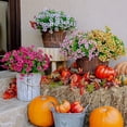 thumbnail image 3 of GRNSHTS Artificial Flowers for Outdoors Fake Plants - 8 Bundles Faux Outside Greenery Boxwood No Fade Plastic Shrubs Fall Decor Farmhouse Home Garden Christmas, 3 of 17