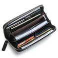 thumbnail image 4 of Long Zipper Wallet Fashion Genuine Leather Credit Card Wallet Billfold for Men, 4 of 10