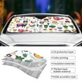 thumbnail image 5 of Disketp Windshield Sun Shade, Car Sun Shade For Front Window Alpaca Flower Sunshades Sun Visor Protector Blocks Uv Rays Foldable, 5 of 9