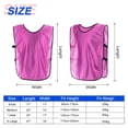 thumbnail image 2 of Scrimmage Training Vest 17x11" Soccer Jersey Sport Team Pinnies, Pink 6 Pack, 2 of 7