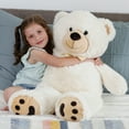 thumbnail image 4 of LotFancy Giant Teddy Bear, 39" Large Cute Stuffed Animals Plush Toy, Beige, 4 of 9