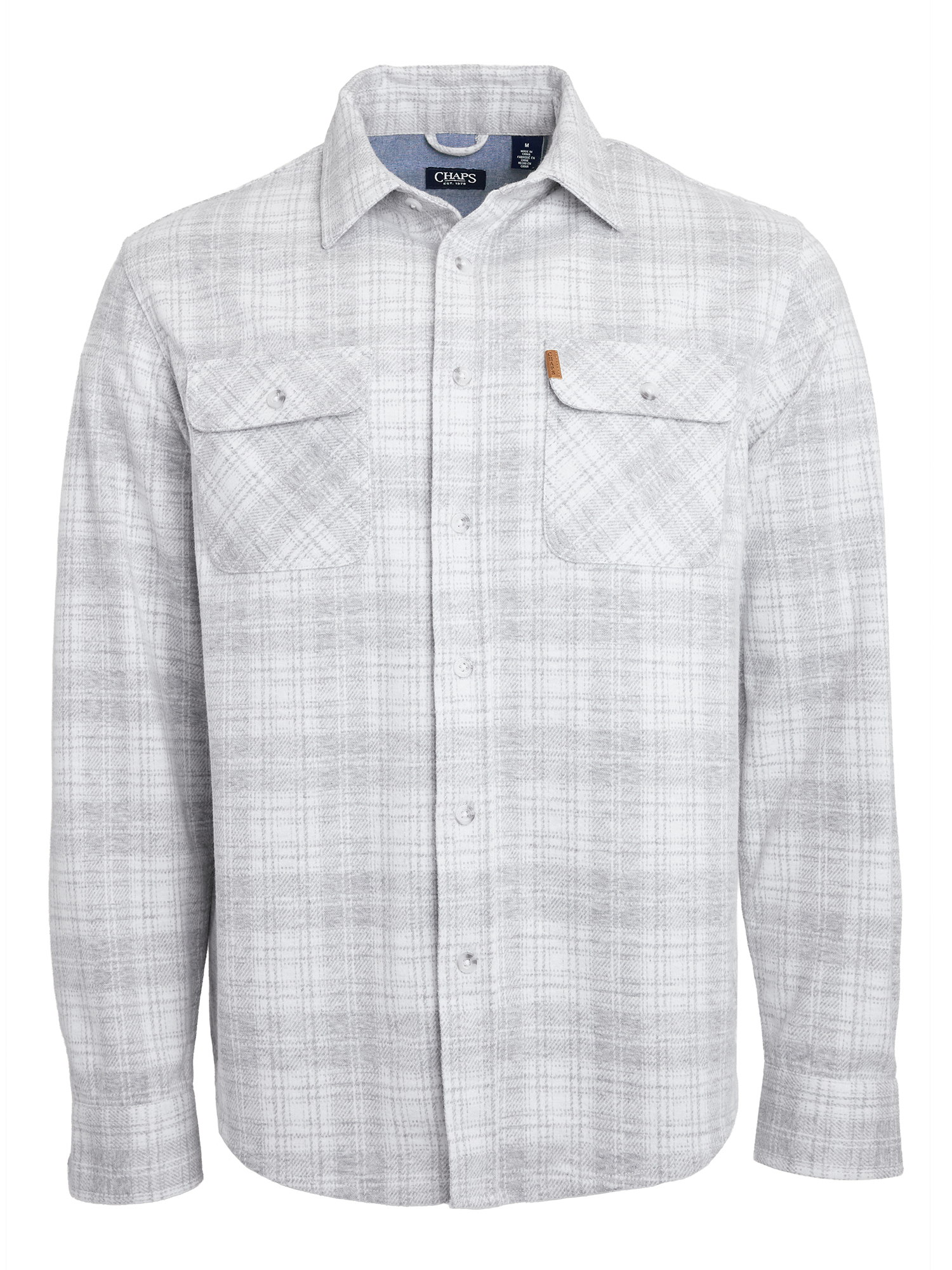 Chaps Men's & Big Men's Long Sleeve Knit Flannel Shirt, Sizes S-3XL