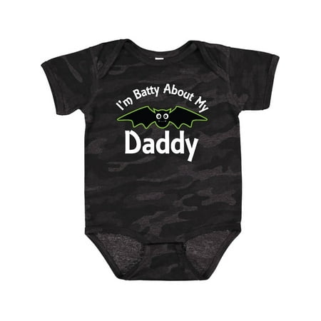 

Inktastic Batty About My Daddy Cute Childs Gift Baby Boy or Baby Girl Bodysuit