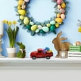 thumbnail image 3 of Meottam Easter Truck with Eggs Metal Vintage Farm Pickup Farmhouse Tabletop Tiered Tray Decor Home Kitchen Mantel Shelf Happy Spring Mini Diecast Truck Decorations (Red), 3 of 6