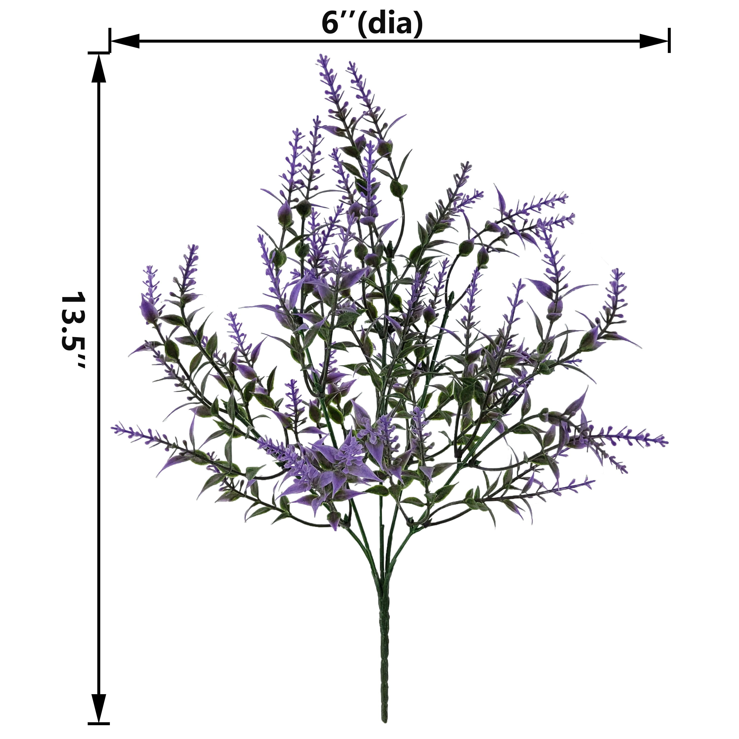 Mainstays Indoor Artificial Flower Lavender Pick, Purple Color, Assembled Height 13.5"