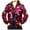 Hot Pink, variant on Womens Reversible Sequin Jacket Hooded Baseball Style Shimmering Outerwear Party Coat Hot Pink,XL