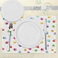 thumbnail image 3 of Ambesonne Colorful Place Mats Set of 4, Animal Footprints, Standard Size, Multicolor, 3 of 6