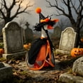 thumbnail image 3 of RUINIXCW 7 Inch Halloween Goose Outfits Desk Duck Outfit Mini Porch Goose Outfit for Desk Goose Figurine Holiday Desk Goose Clothes Pointed Hat and Cape Set Witch Costume (No Goose), 3 of 7