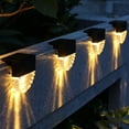 thumbnail image 4 of Cateissary Luces solares a prueba de agua, cerca de montaje en pared, camino exterior, luces LED decorativas para jardín, porche delantero, juego de Iluminación y accesorios No.02 Cateissary HA009207-02B, 4 of 6